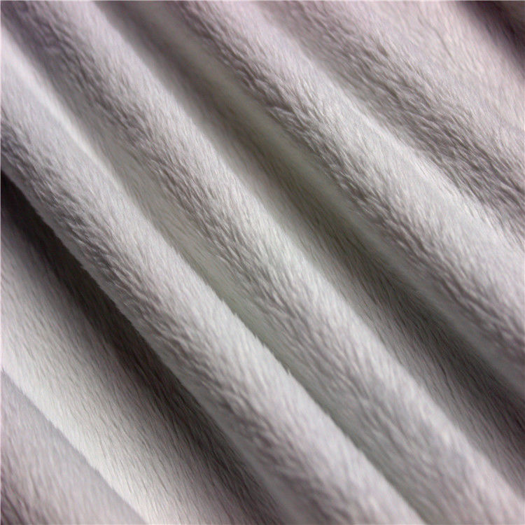 Shrink - Resistant Minky Velboa Fabric 1.5m~2.0m Width For Blanket